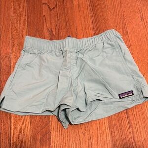 Patagonia Women's Athletic Shorts - Light Green